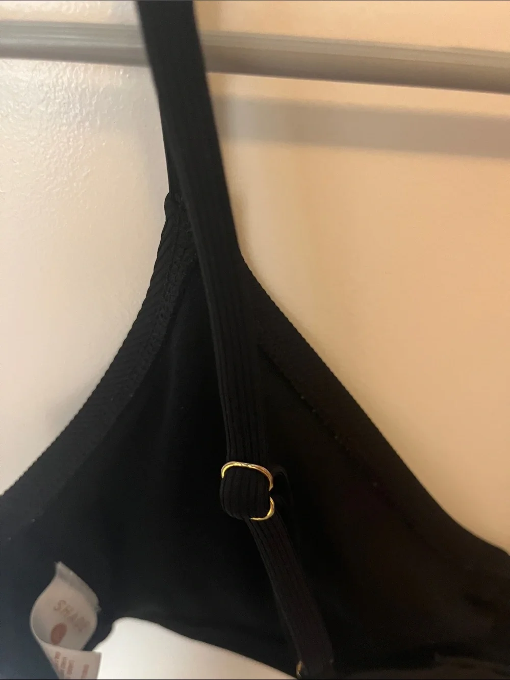 Shade & Shore Black Bikini Top with Adjustable Straps